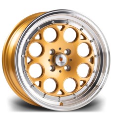 STUTTGART ST6 16x8.0 4x100 ET25 GOLD POLISHED